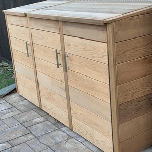 Clear Cedar Trash Enclosure