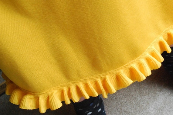 Yellow Maxi Dress. 70’s vintage bright sunny yell… - image 8