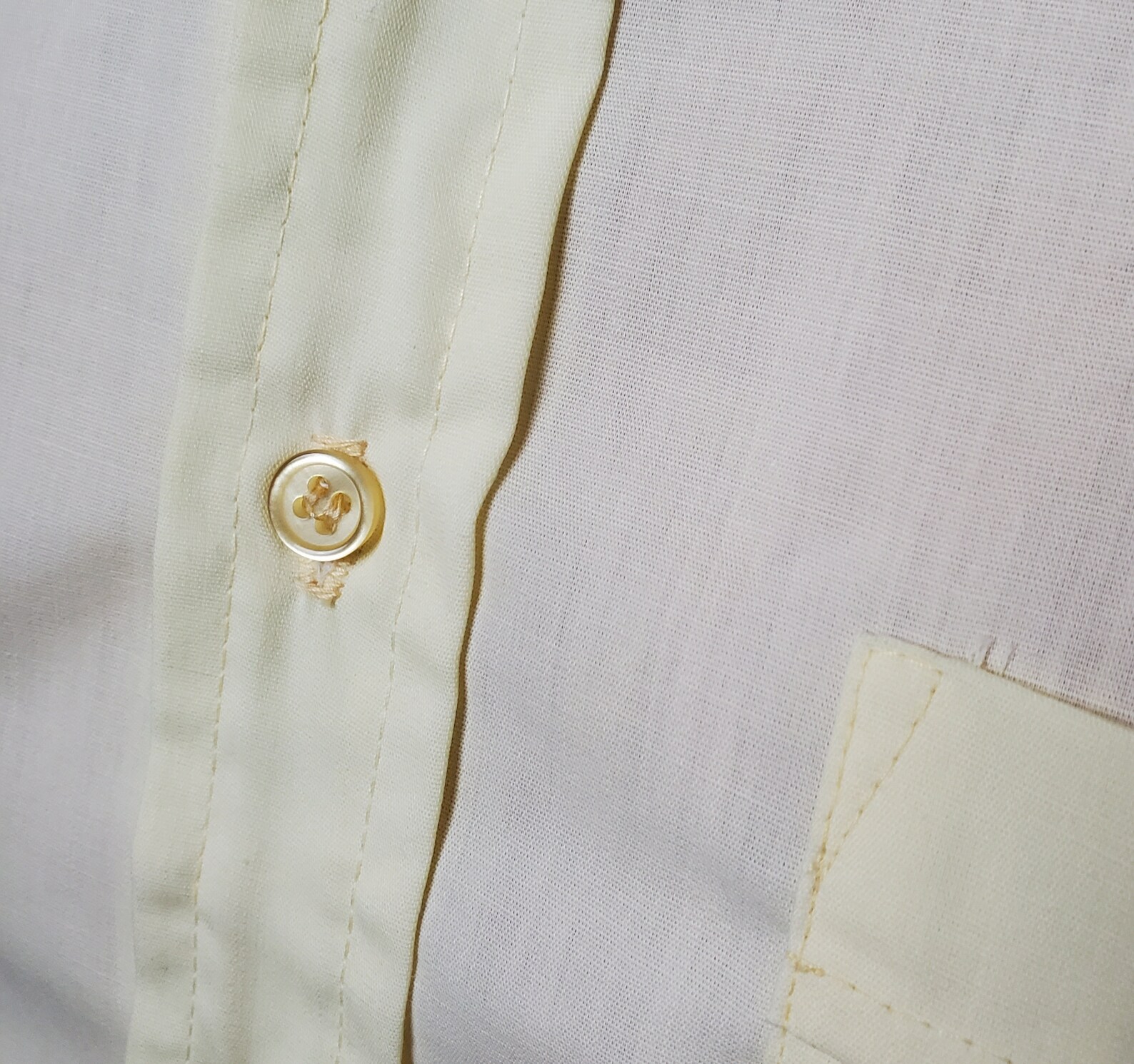 A Beautifully Made Vintage 70 Button up Short Sleeve Lemon - Etsy