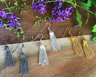 Tassel Earrings- “Chain Chandeliers”
