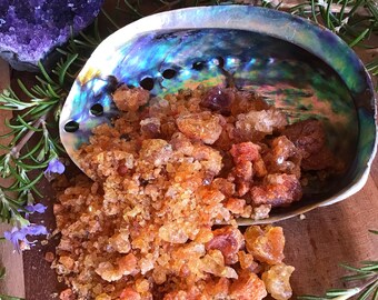 Incense Resins- Frankincense and Dragons Blood, Moroccan Rose, Myrrh, Frankincense and Myrrh.