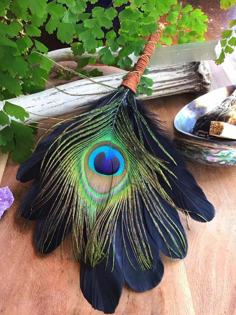 Yin and Yang Smudging Feather Wands Etsy