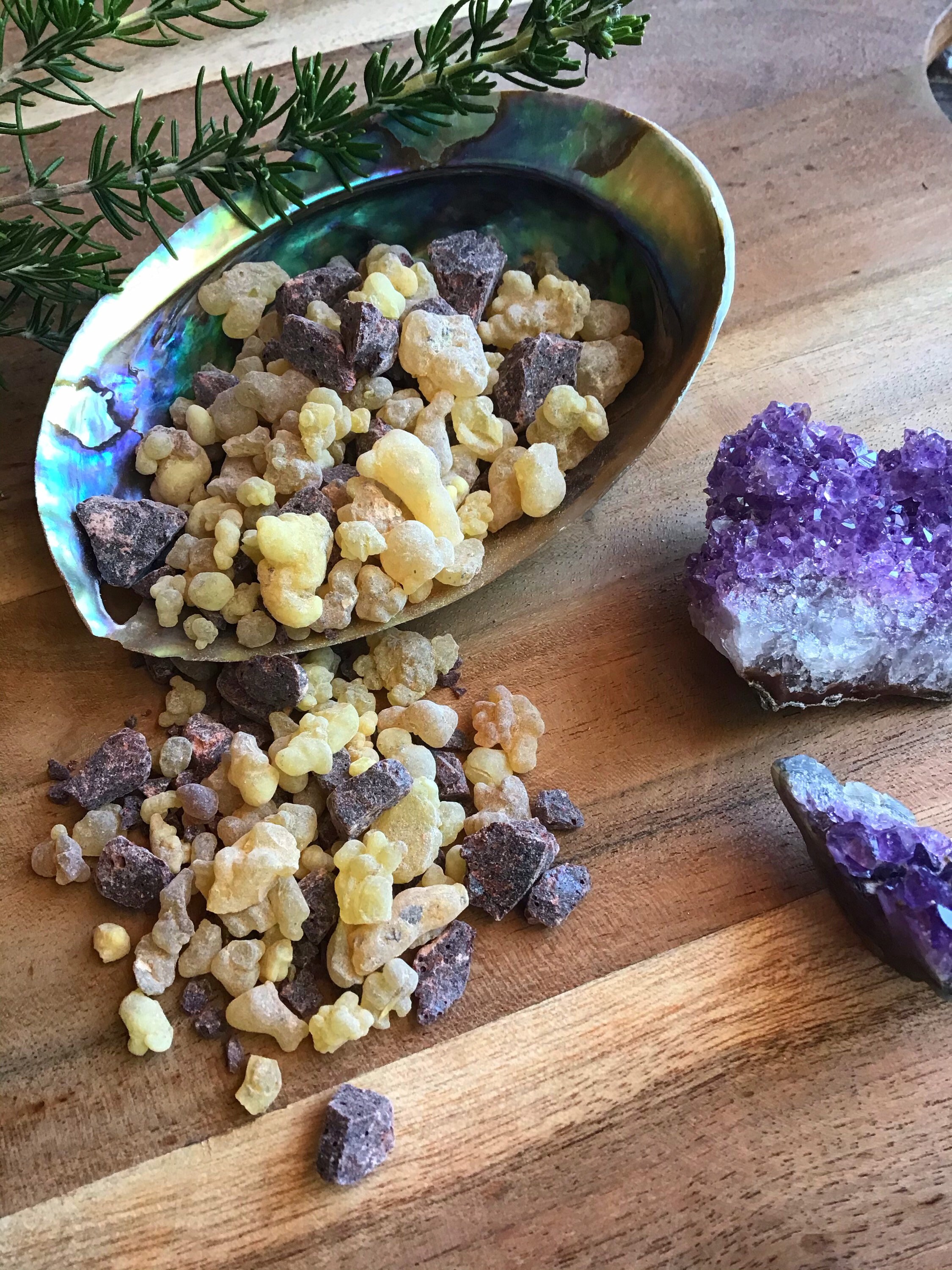 Frankincense/Myrrh Resin Blend at the Dreaming Goddess