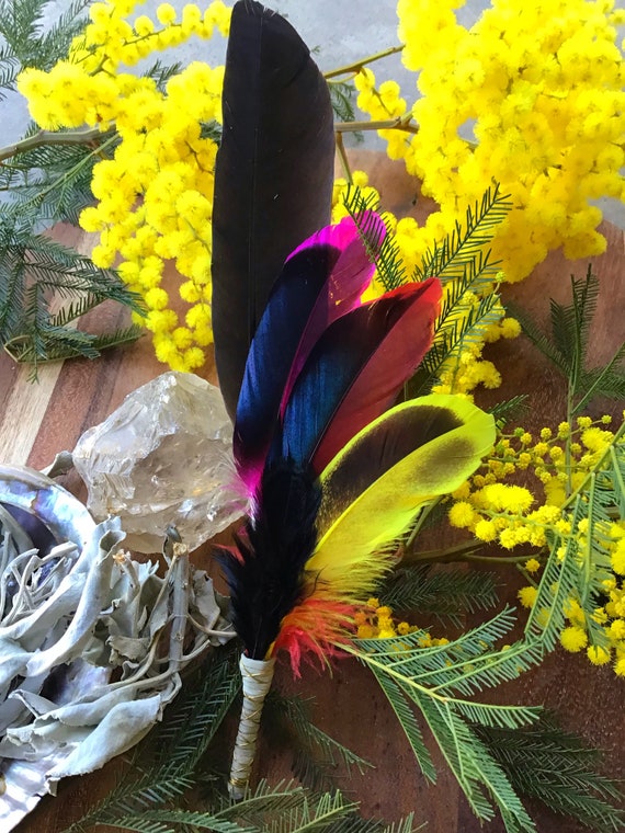 Smudge Feather Wands Sunset Collection Etsy