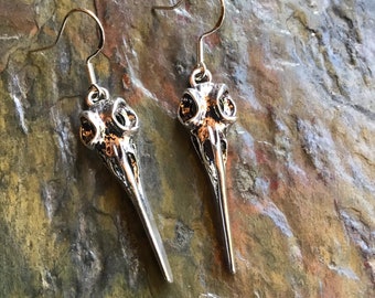 Raven Skull Earrings