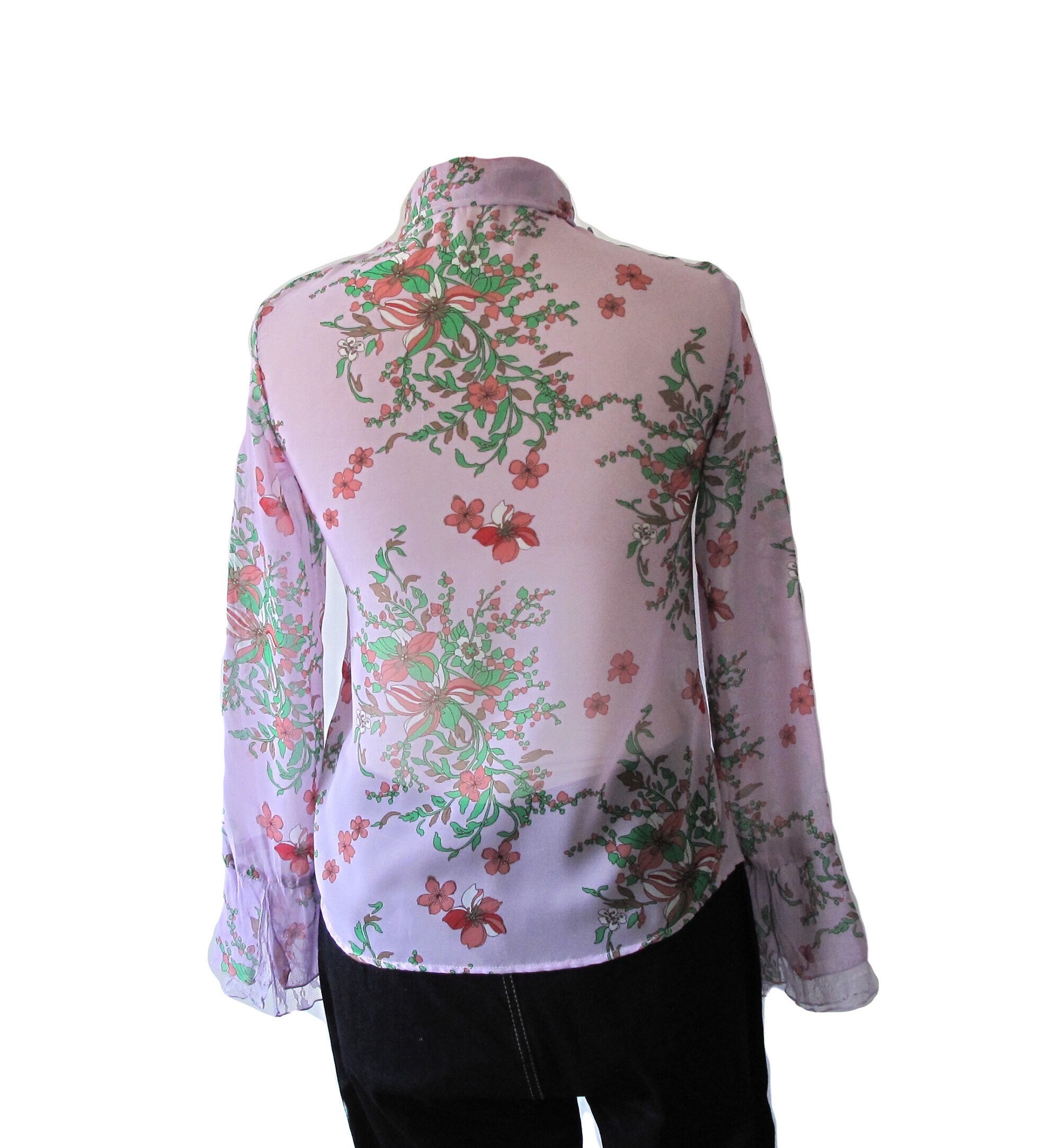 UK 6-8 gorgeous Lacey blousey blouse | Etsy