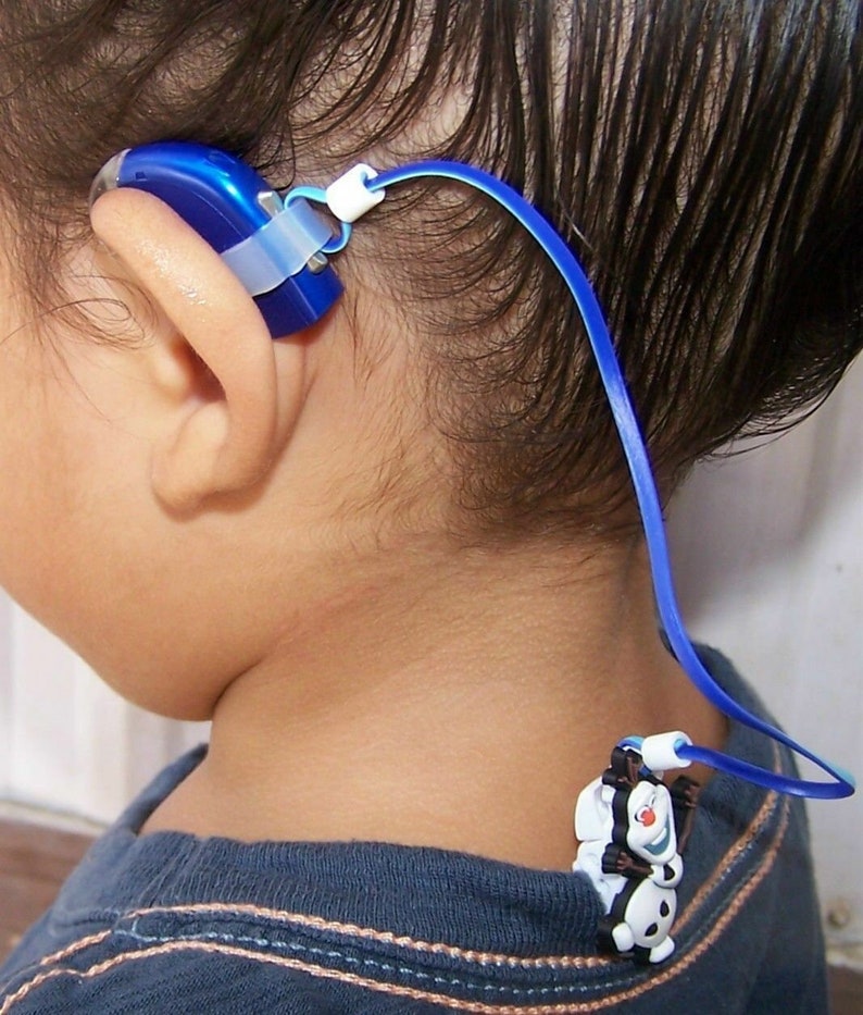 ELEPHANT ..FREE SH! Child/'s /& Adult/'s Hearing Aids or Cochlear Implant safety Leash loss retainer cord clip ..