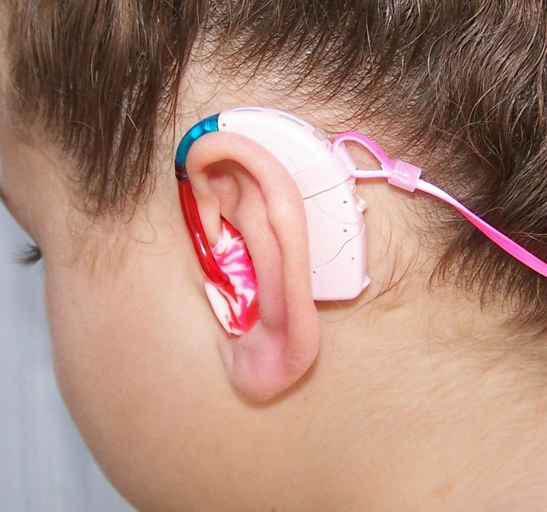 ELEPHANT ..FREE SH! Child/'s /& Adult/'s Hearing Aids or Cochlear Implant safety Leash loss retainer cord clip ..