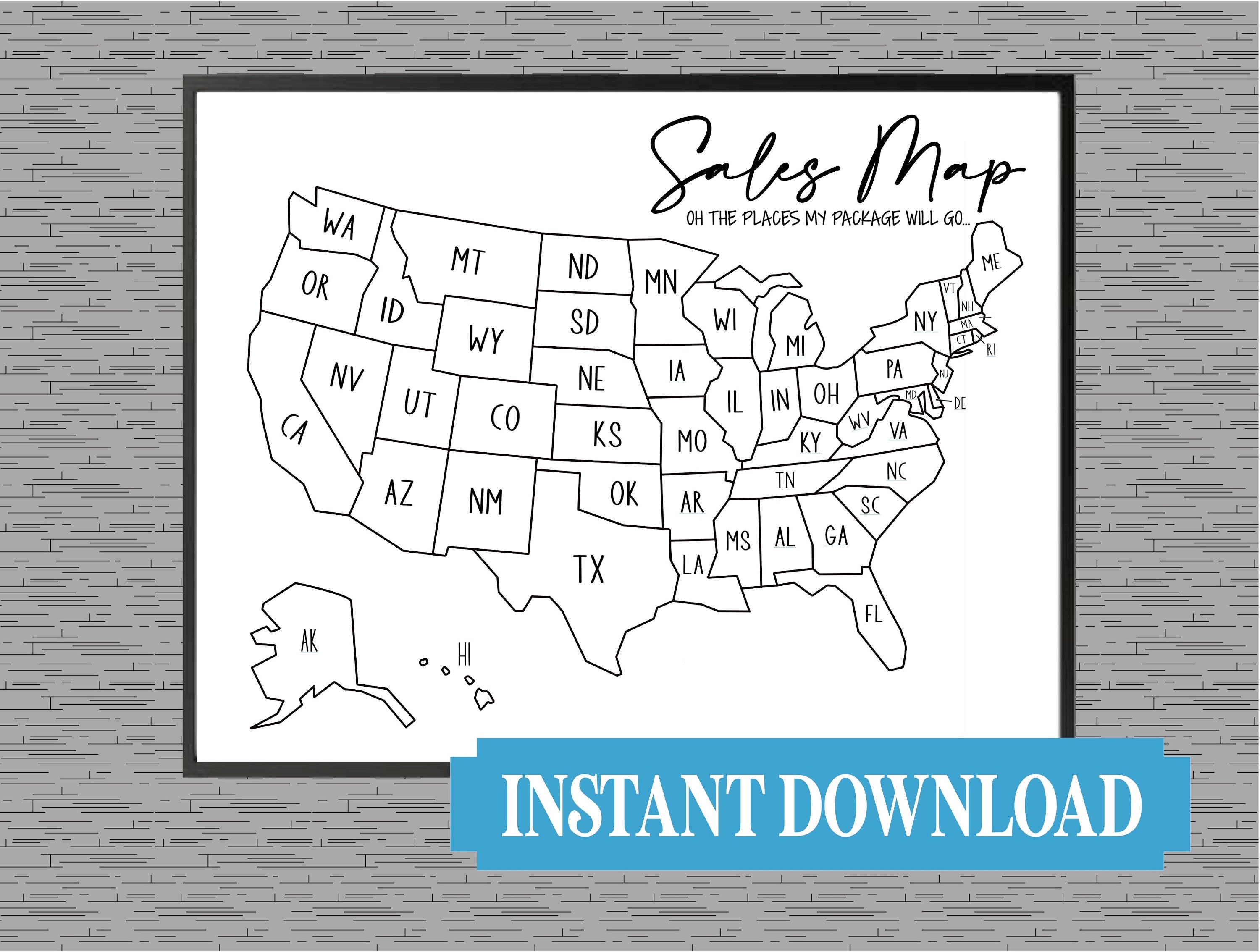Printable Sales Map