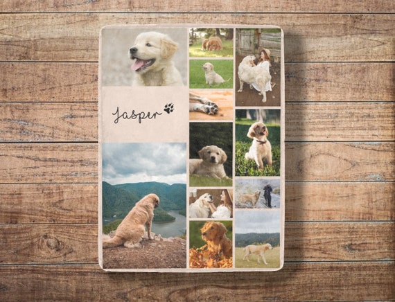 Custom Blanket With Photos Collage Personalized Dog Blanket Custom