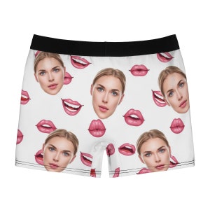 Custom Valenties Boxer Briefs Your Face on Personalized - Etsy
