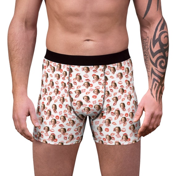 Custom Man Boxers, Personalised Underwear, Image to Underwear, Personalised  Your Boyfriend, Custom Image Underwear. 