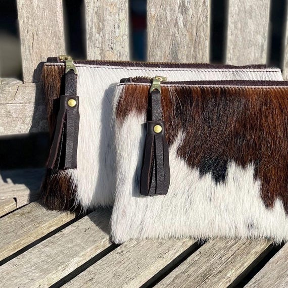 Cow Hide Clutch - Brown Cow Hide Clutch - Brown