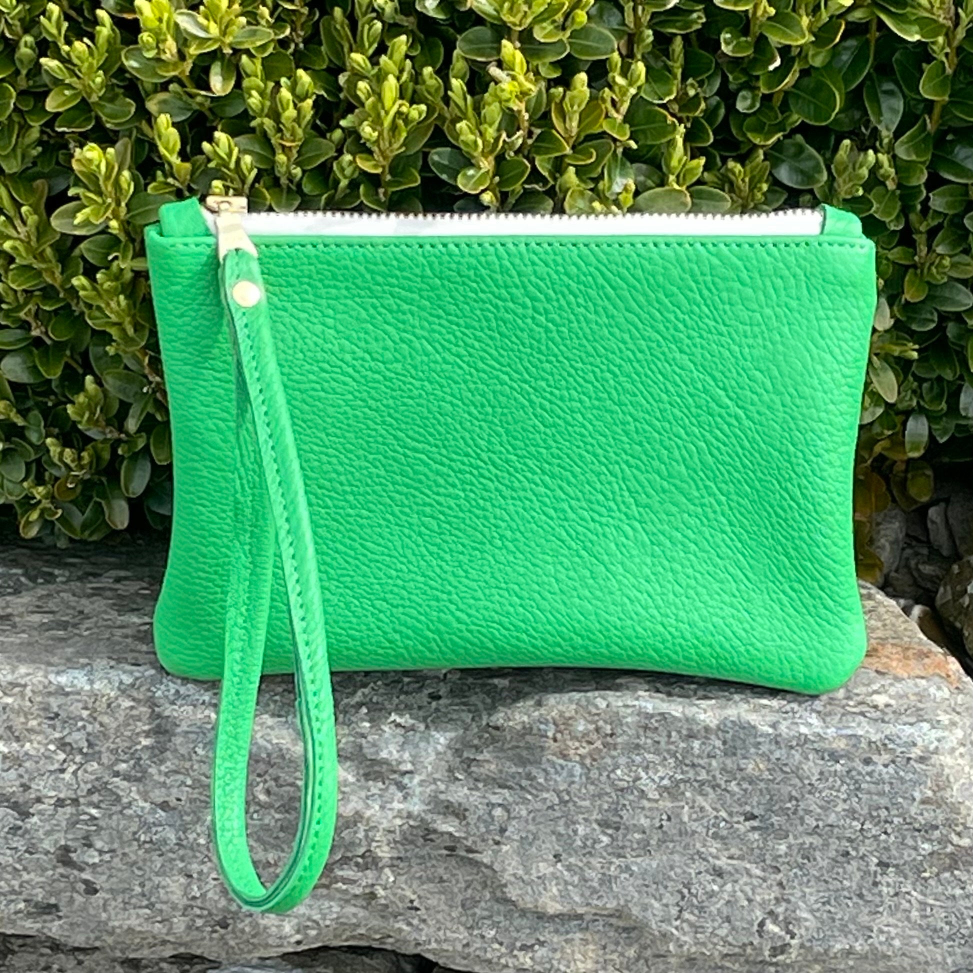 Buy Lime Green Clutch Bag With Cross-Body Chain from Next Luxembourg