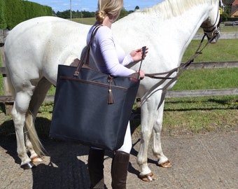 Large kit bag, Equestrian bag, horse riding bag, personalised large tote bag, Equestrian Carryall