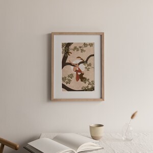 Inner Child, Woman Climbing, Full Moon, Squirrel, Minimalist Woman Art ...