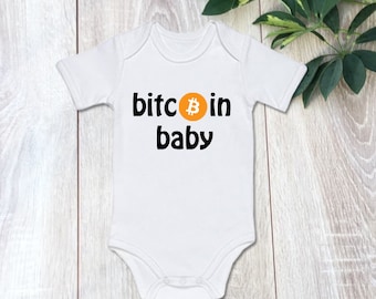 Jigsaw I Accept Bitcoin Baby Onesies Unisex Babys Climbing Clothes Bodysuits Romper Short Sleeved Light Onesies for 0-24 Months Black