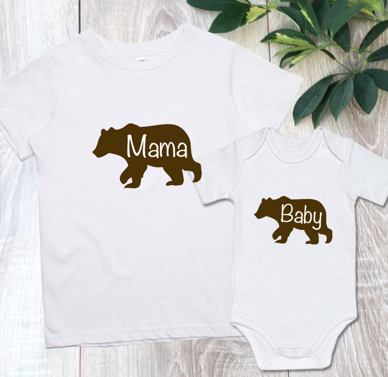 Papa Bear Mama Bear Baby Bear Matching Family Shirts - Etsy