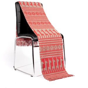 Alpaca blanket throw Luxurious Red, Cosy bedspread alpaca, Winter Blanket Warm & Soft Alpaca throw blankets