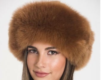 Luxurious Baby Alpaca fur hat Camel, Ladies women hat, ladies russian hat alpaca, cossack hat, alpaca hat fluff, hat winter