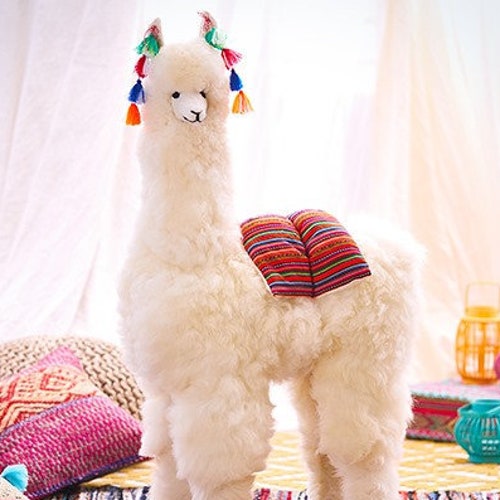 large stuffed llama for nursery