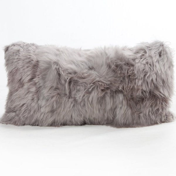 Fur Lumbar Pillow Etsy