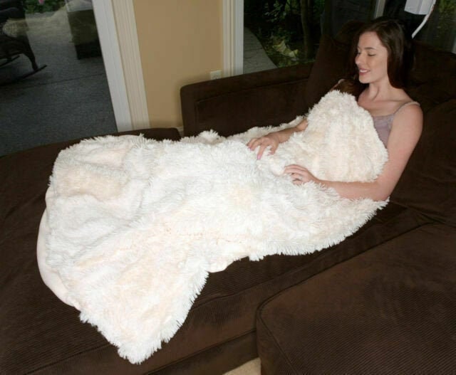 White Luxurious Alpaca Fur Throw Alpaca Real Fur Throw Etsy