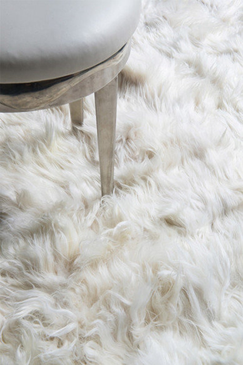 Alpaca Fur Rug Area White rugs indoor Floor Carpet Rugs Etsy