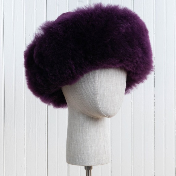 Premium Baby Alpaca fur hat Purple, Ladies women hat made from Natural  Alpaca Skin, cossack hat girls, gift for her Handmade in Peru