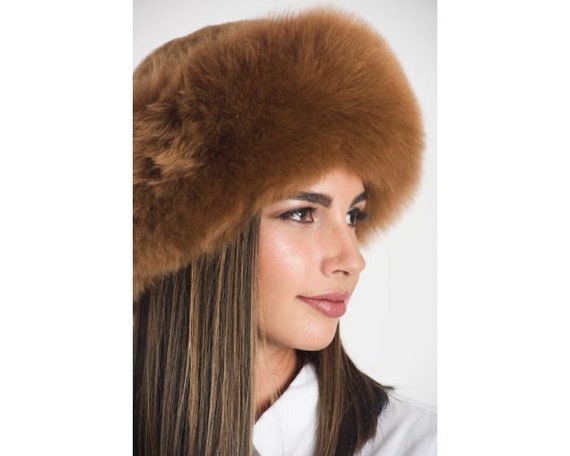 Luxurious Baby Alpaca fur hat Camel, Ladies women hat, ladies russian hat  alpaca, cossack hat, alpaca hat fluff, hat winter
