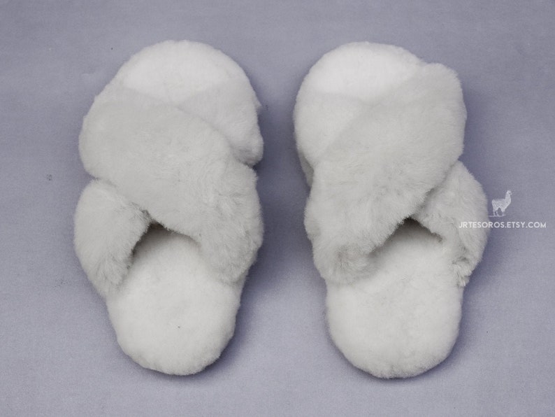 Furry House Slippers Ranking TOP15 New York Mall Baby Alpaca Band Cross Slippe Indoor White