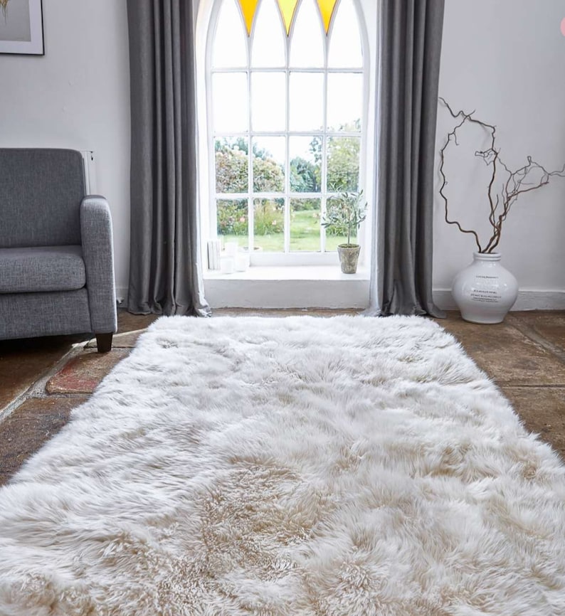 Luxurious Alpaca Fur Rug Champagne Alpaca Fur Rug Area Soft Etsy