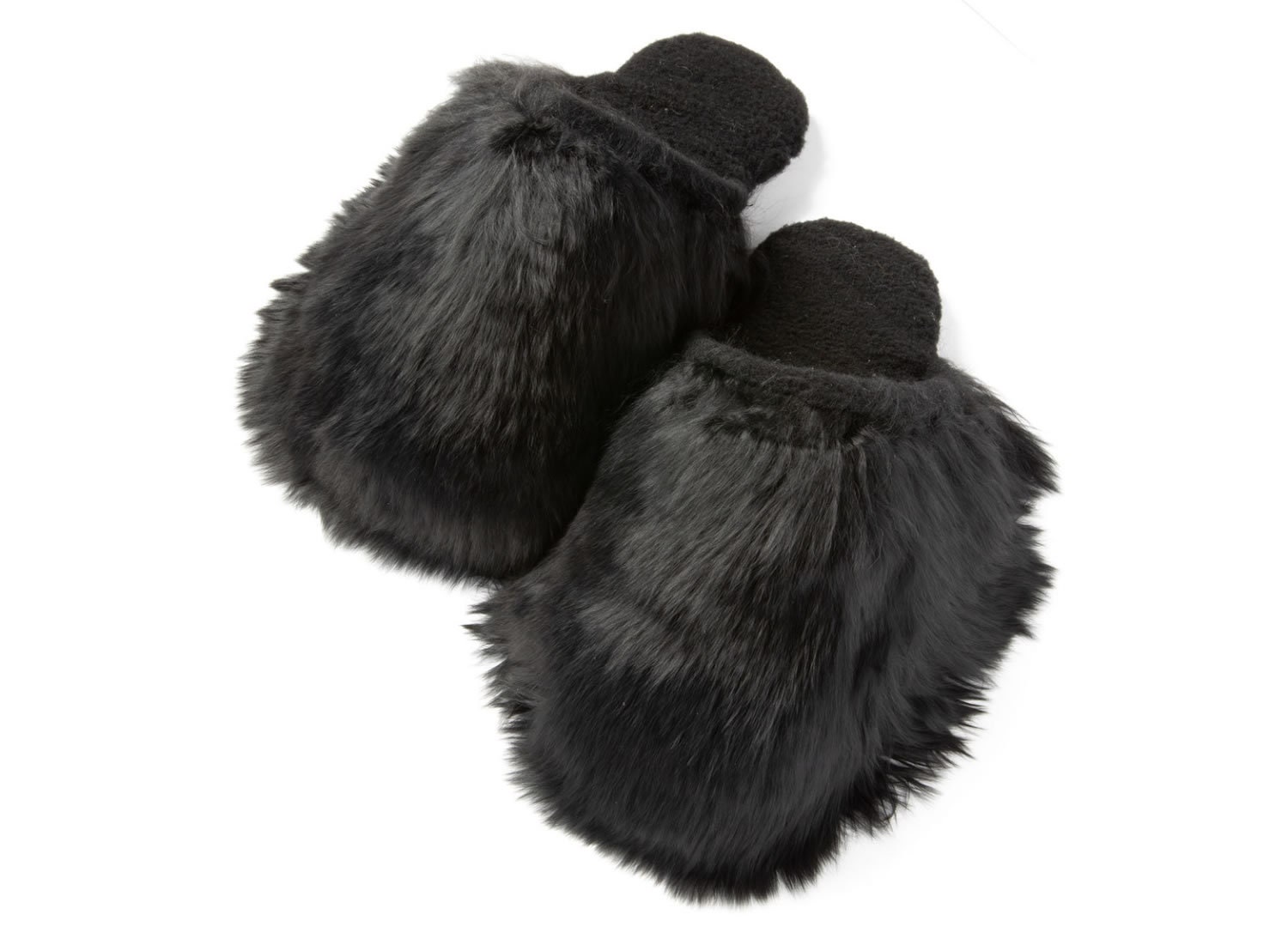 New-I-Slides Men’s Size 11 Black Sherpa Lined Sandals Faux Fur Comfort Slides Faux Fur Mule Slides | Haven Well Within main image 2