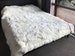 Luxurious Alpaca Fur White Bedspread, Alpaca real fur bedspread, Plush Very Soft throw, bed Eco, All size. Handmade in Peru 