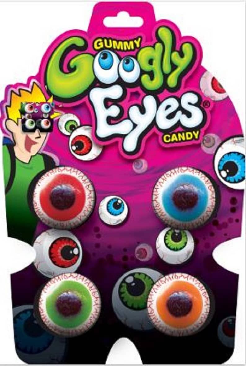Gummy Googly Eyes Candy 12 Ct Display Etsy