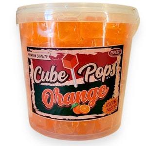 Cube Pop Lollipop - Orange - 100 Ct. Tub - Etsy
