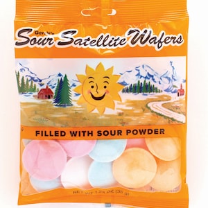 Gerrit&#39;s Sour Satellite Wafers - 12 Ct. / 1.23 Oz. Bag