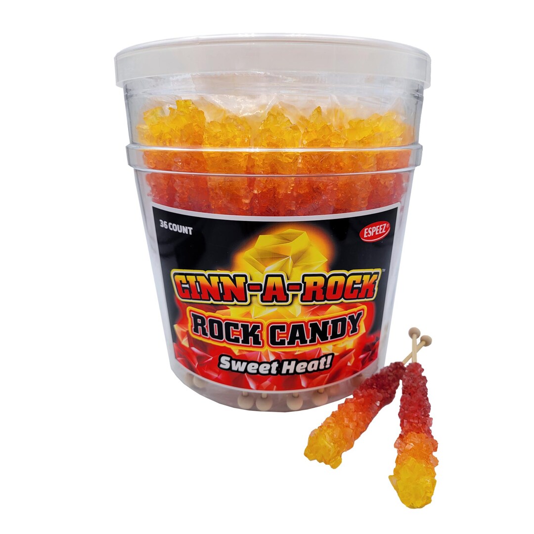 Candy Rocks Rasta Banana Rock Candy on A Stick - Cinn-a-rock Sweet Heat - 36 Ct. - Etsy