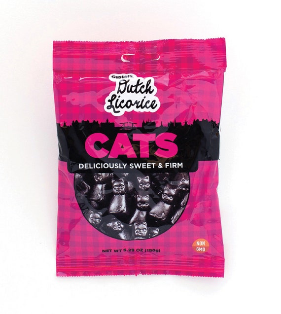Gustaf's Dutch Licorice Cats 12 Ct. / 5.29 Oz. Bag Etsy