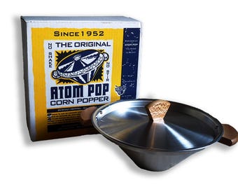 The Original Atom Pop Stovetop Popcorn Popper: No Shake/No Stir