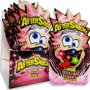 Aftershocks Popping Candy - Cotton Candy - 24 Ct.