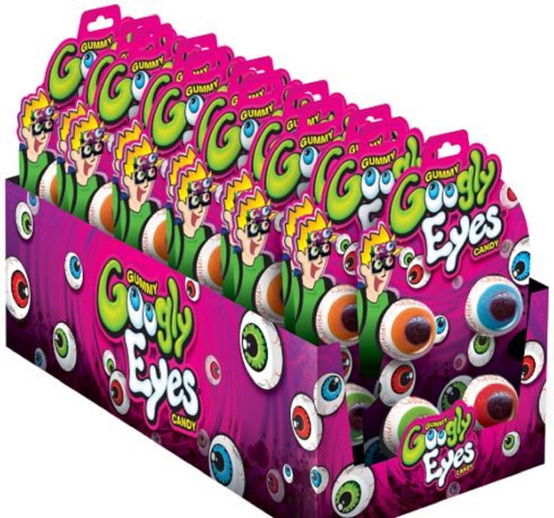 Gummy Googly Eyes Candy 12 Ct Display Etsy