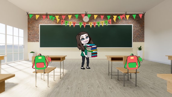 BACK TO SCHOOL - Animated SCREEN background Education - Virtual/Online  Classroom [FREE USE], …