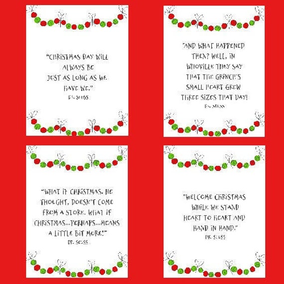 How the Grinch Stole Christmas Dr. Seuss Instant Download | Etsy