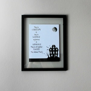 The Addams Family Party Prints, Wall Art Decor, 90&#39;s Halloween Themed