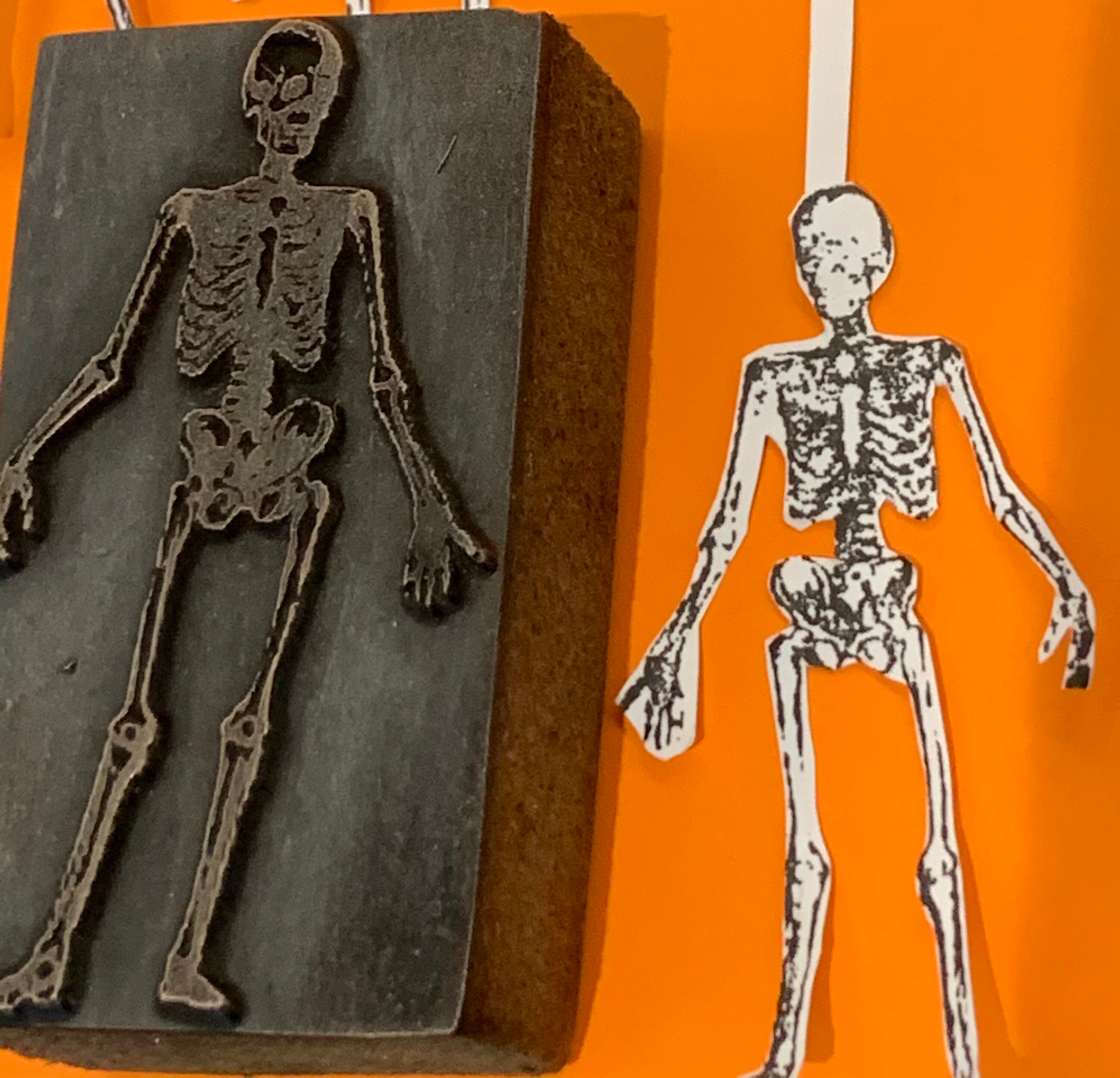 Large Skeleton Stamp Etsy