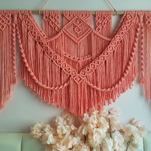 Ceylan extra large macrame wall hanging, Oversize Macrame wall art, colorful boho wall decor, custom macrame curtain, housewarming gift