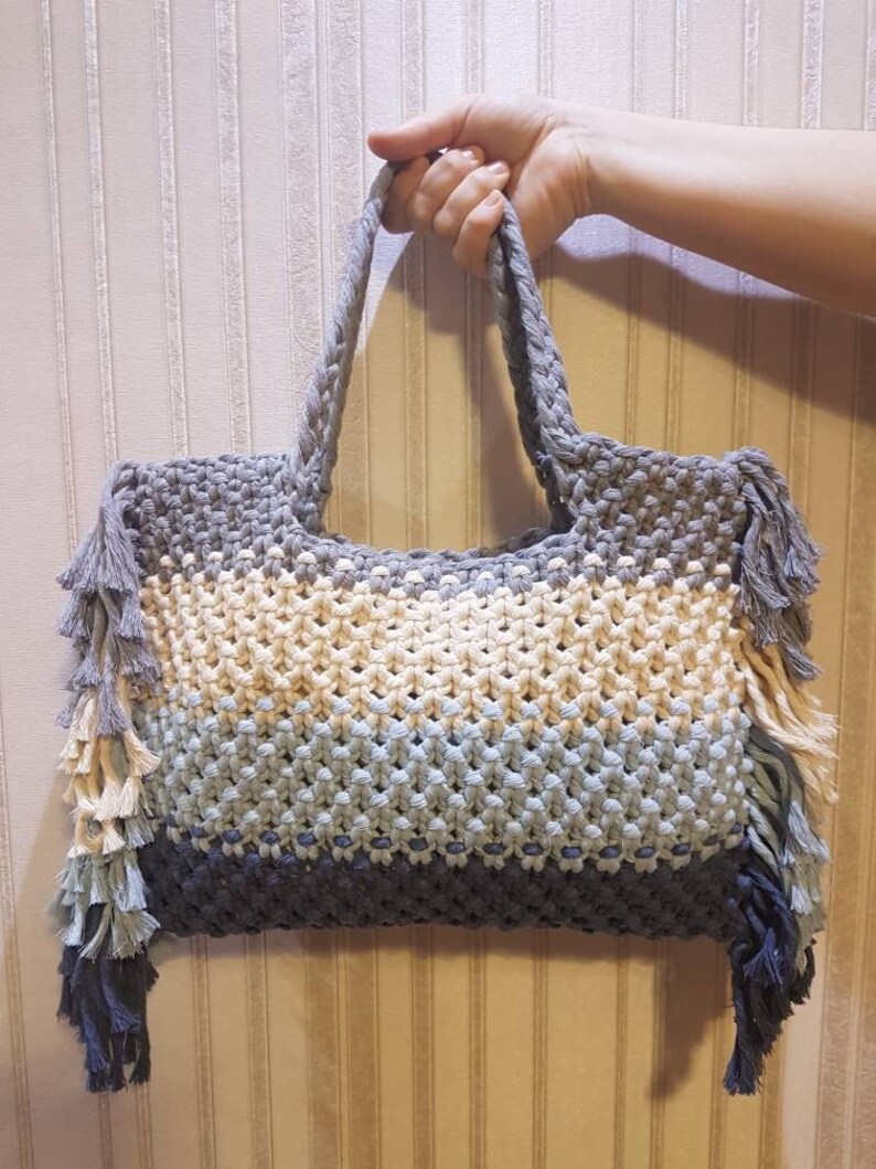 macrame bolsa handle making