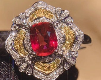 18k Gold Ruby Ring
