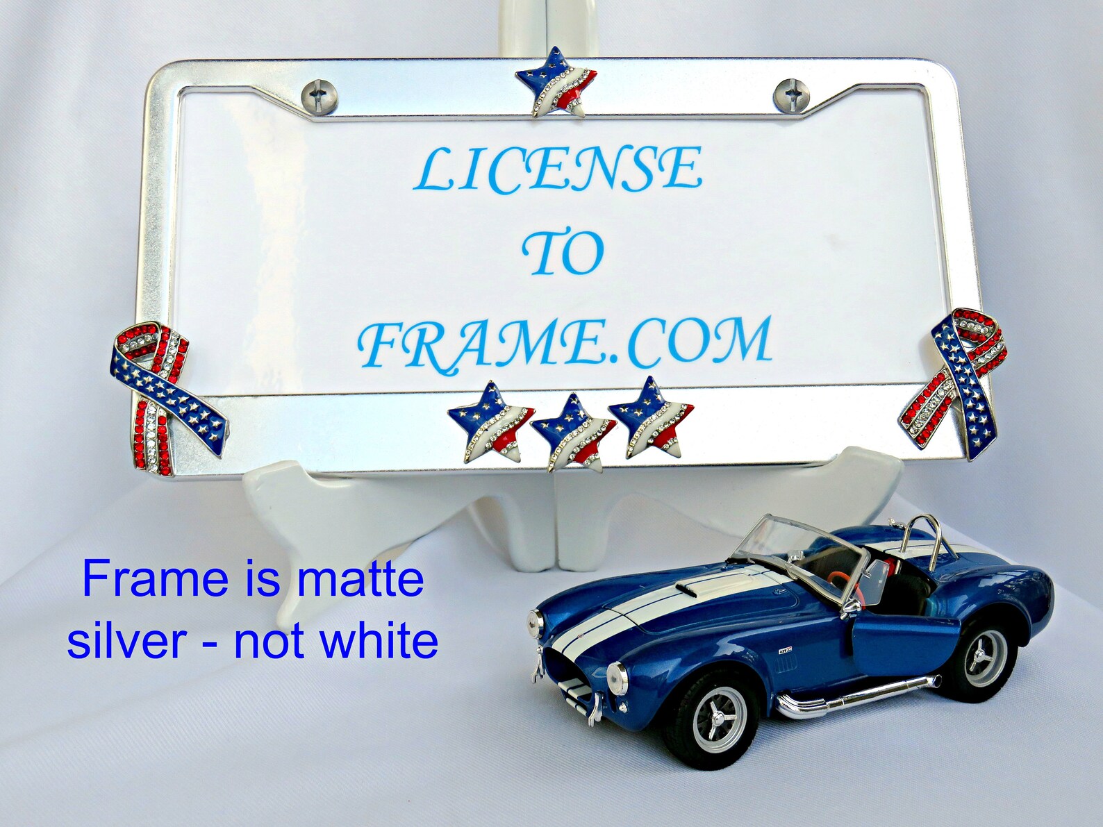 Patriotic Red White and Blue License Plate Frame Etsy